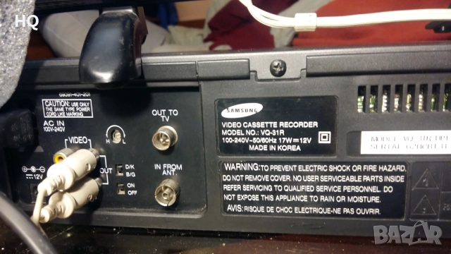 видео SAMSUNG VQ - 31 R, снимка 3 - Плейъри, домашно кино, прожектори - 52906513