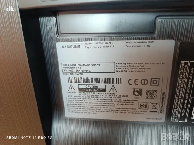 Телевизор Samsung ue55ku6472u на части main board , снимка 3 - Части и Платки - 48995107