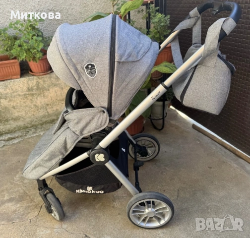 KIKKA BOO Комбинирана количка 3в1 VICENZA GREY, снимка 4 - Детски колички - 54134355