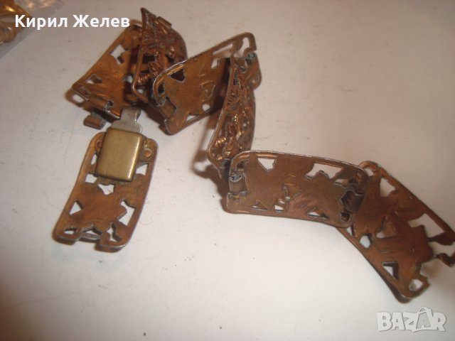 ВЪЗРОЖДЕНСКА СТАРИННА БРОНЗОВА ФЛОРАЛНА ГРИВНА 2060, снимка 8 - Антикварни и старинни предмети - 30639428