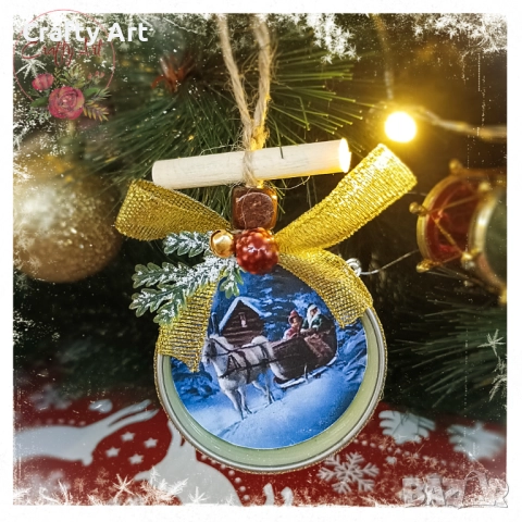 Коледни играчки за елха с късметче, снимка 2 - Коледни подаръци - 51956508