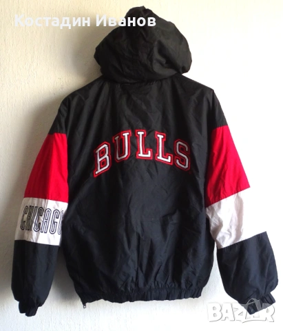 Винтидж Chicago Bulls NBA баскетболен анурак яке с качулка M/L