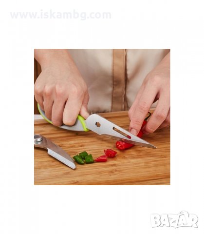 МУЛТИФУНКЦИОНАЛНА ДОМАКИНСКА НОЖИЦА 7 В 1 И МАГНИТНА СТОЙКА - код 1678, снимка 5 - Други стоки за дома - 33990599