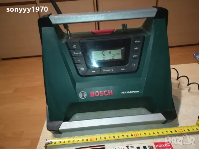 BOSCH-СТРОЙТЕЛНО РАДИО С БЛУТУТ-ВНОС SWISS 1902251724, снимка 5 - Радиокасетофони, транзистори - 49197611