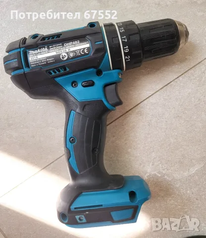 Ударен винтоверт Makita DHP482. Само тяло, оригинално, снимка 2 - Винтоверти - 55960880