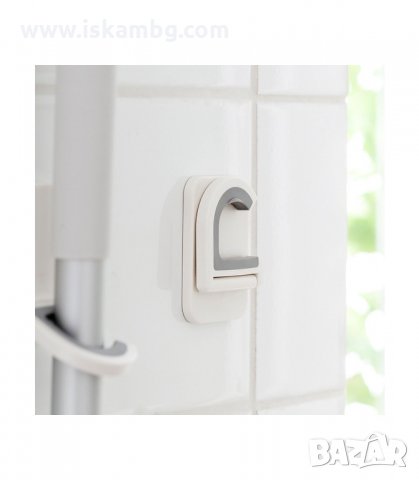 СГЪВАЕМА ЗАКАЧАЛКА ЗА СТЕНА ЗА ДРЪЖКА НА МОП, МЕТЛА, СТИРКА - код 2599, снимка 3 - Мопове, кофи, четки и метли - 33930420