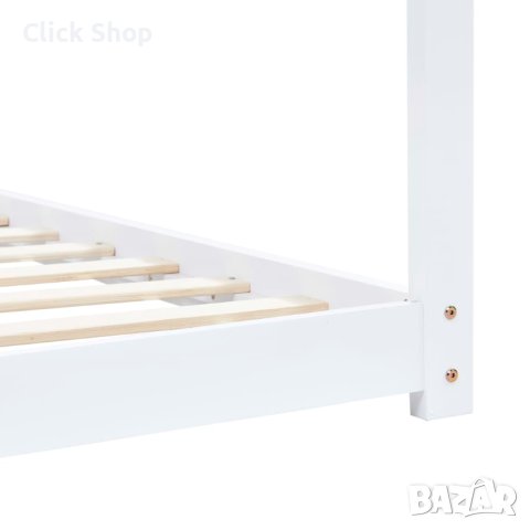 Рамка за детско легло, бяла, бор масив, 90х200 см, снимка 6 - Други - 40308656