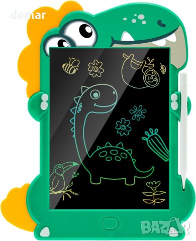Детска дъска за писане - зелен динозавър, снимка 1 - Образователни игри - 42480335