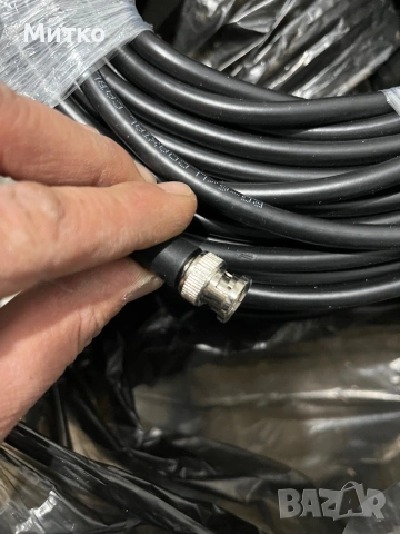 RG-6/U Нов Коаксиален Кабел RG-6/U (50 метра) с BNC конектори за Видеонаблюдение, снимка 5 - Друга електроника - 53217980