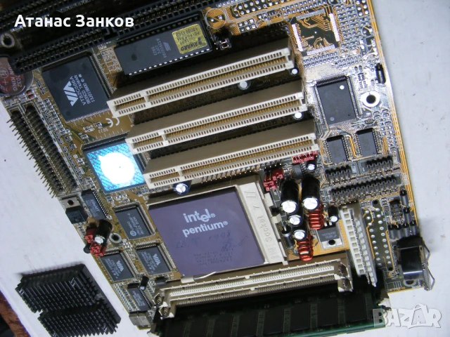 Ретро дънна платка Socket 7  PCPartner am-545+ Intel Pentium 166