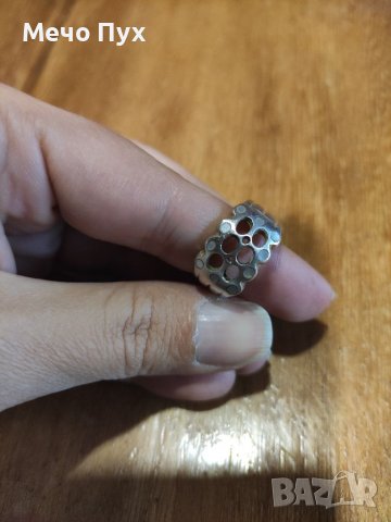 Сребърен пръстен (42), снимка 6 - Пръстени - 38141280