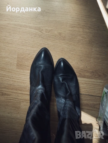 Елегантни дамски кожени ботуши , снимка 4 - Дамски ботуши - 54147950