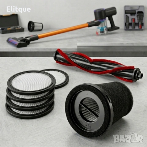 Резервна турбо четка за безжична прахосмукачка с Led дисплей и EPA H12 