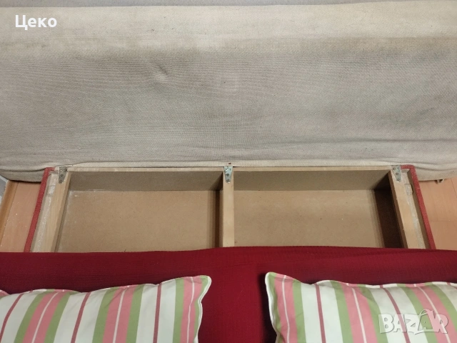 Разтегателен диван с място за съхранение - 160/200 разтегнат, снимка 3 - Дивани и мека мебел - 54058338