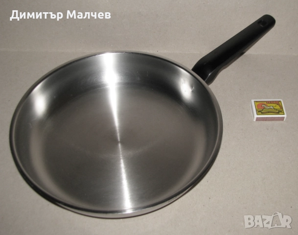 Голям тиган Korkmaz 28 см с капсулирано дъно и бакелитова дръжка, отличен, снимка 2 - Съдове за готвене - 52695399