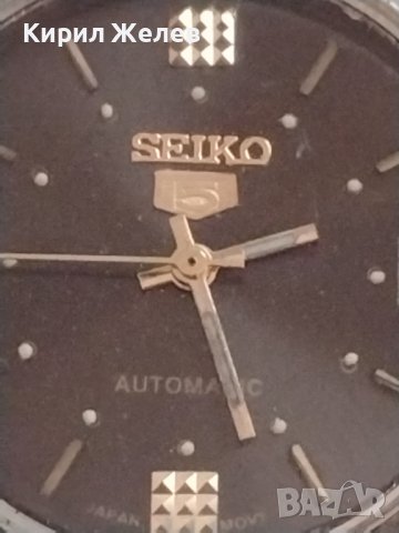 SEIKO 5 AUTOMATIC JAPAN MOVT WATER RESISTANT МАРКОВ МЪЖКИ ЧАСОВНИК СЕЙКО 5 КЛАСИЧЕСКИ МОДЕЛ 28105, снимка 2 - Мъжки - 38744143