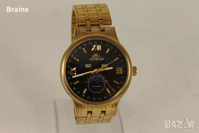 Мъжки Ръчен Кварцов Часовник ASTRON Лунна Фаза Пойнтер Дата, снимка 2 - Мъжки - 49761626