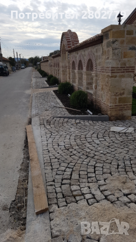 Редене на гранитни павета, бетонни павета, бордюр, тротоарни плочии други., снимка 6 - Ремонти на къщи - 36386835