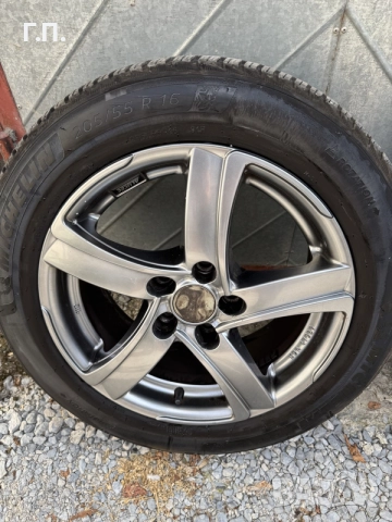 Зимни гуми Michelin Alpin 7 205/55/16 с джанти Alutec 5x112, снимка 5 - Гуми и джанти - 55939763