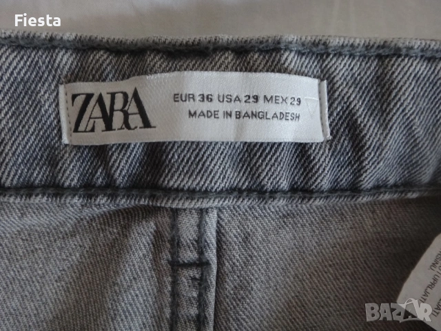 Нови дамски къси дънки Zara, размер 36, снимка 4 - Къси панталони и бермуди - 54227344