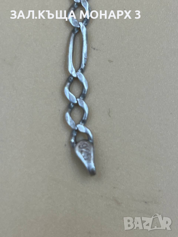 Сребърна гривна/БЕЗ ЗАКОПЧАЛКА, снимка 4 - Гривни - 44548843