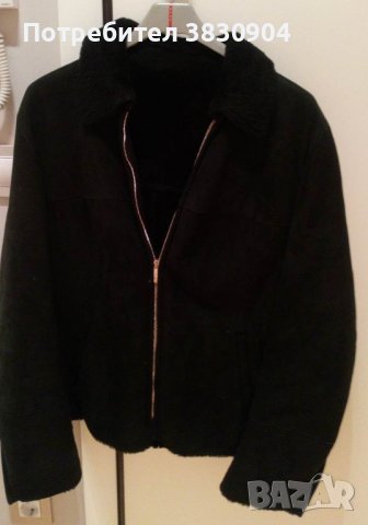 Кожено яке, Salvatore Ferragamo, IT 46, черно, снимка 16 - Якета - 42195480