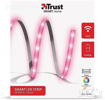 Нова Trust Смарт LED Лента RGB 3м Alexa, Google, WIFI Управление, снимка 4 - Друга електроника - 49249454