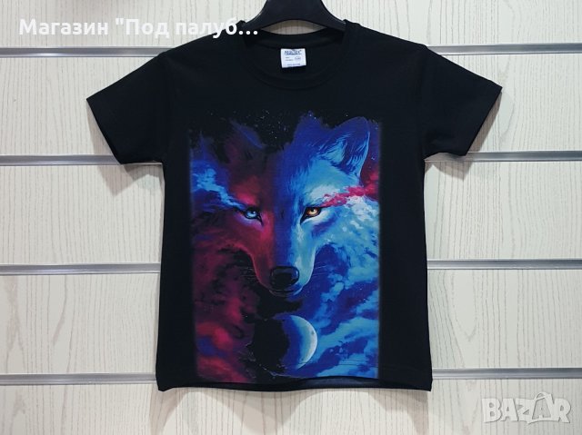 Нова детска тениска с дигитален печат Вълк, GALAXY WOLF, Серия вълци, снимка 3 - Детски тениски и потници - 29902481