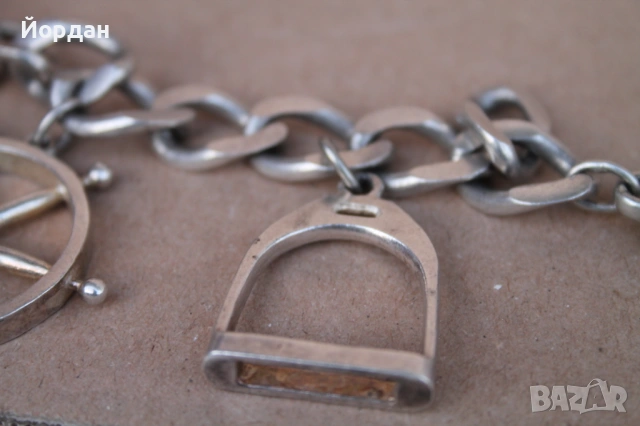 Дамска сребърна гривна , снимка 6 - Гривни - 54056532