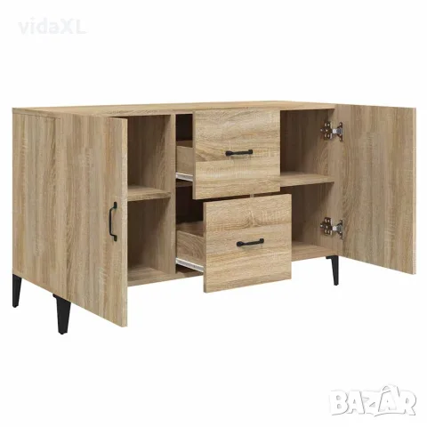 vidaXL Сайдборд, дъб сонома, 100x36x60 см, инженерно дърво, снимка 7 - Бюфети - 56148045