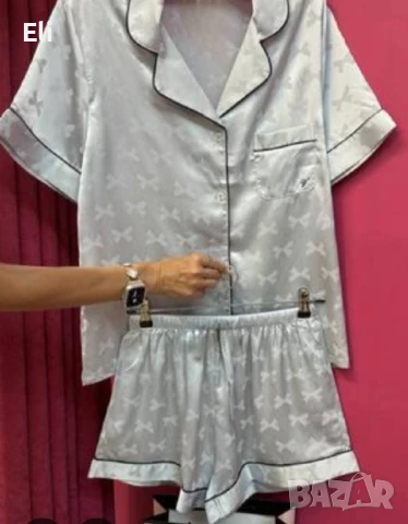 Дамски луксозни сатенени пижами, снимка 4 - Пижами - 51177777