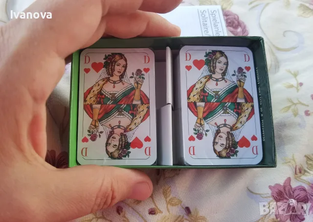 Комплект мини карти за пасианс , снимка 3 - Карти за игра - 56432438