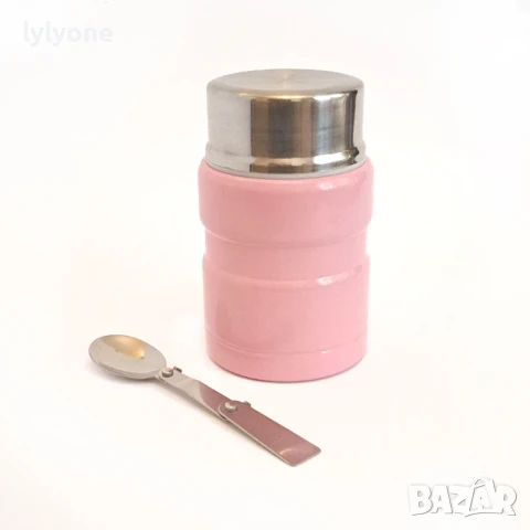 Термо Купа терос за течна твърда храна за училище * за офиса * Без BPA free * Стомана 500 мл., снимка 2 - Кутии за храна - 47255934