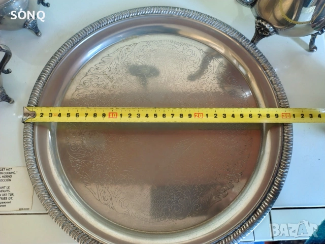 Прекрасен Стар Посребрен Сервиз, снимка 6 - Антикварни и старинни предмети - 53174122