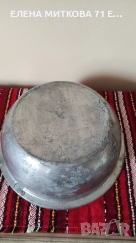 98-годишен меден съд за готвене или печене/тенджера/тава- калайдисан отвътре и отвън, снимка 4 - Антикварни и старинни предмети - 51679862