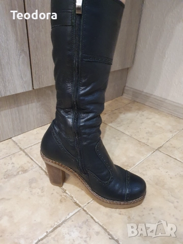 Дамски ботуши от естествена кожа, снимка 4 - Дамски ботуши - 52670133