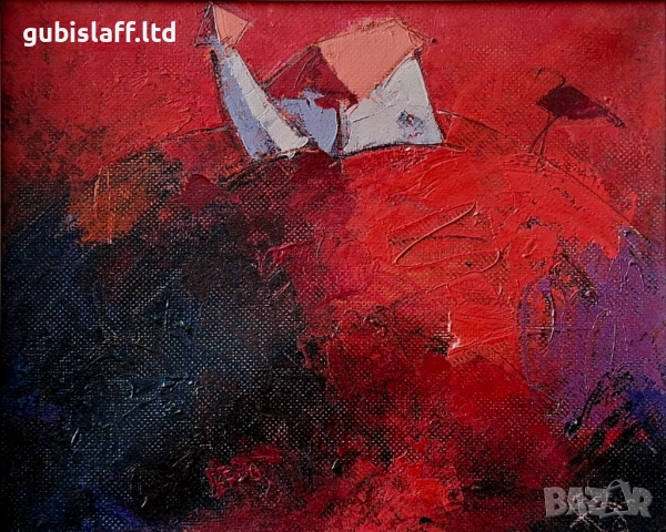 Картина, пейзаж, худ. Евгени Велев, 2004 г., снимка 2 - Картини - 52714372