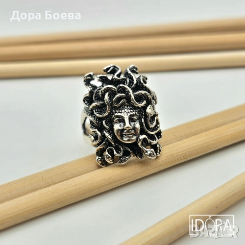Сребърен пръстен: "Горгона"