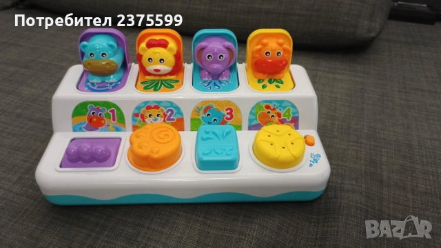 Музикална играчка със светлини "Изскачакащи животни" - Playgro