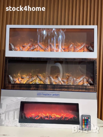 Изкуствена камина, LED, Електрическа, Уют и пламък без дим и поддръжка, Реалистични пламъци, снимка 3 - Декорация за дома - 52328273