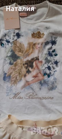 Ново! Костюм Сет Miss Blumarine оригинал, снимка 2 - Детски ризи - 40151717