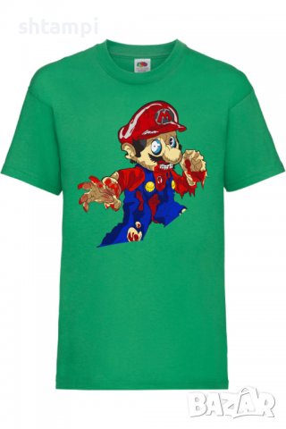 Детска тениска Mario Zombie 4,Игра,Изненада,Подарък,Празник,Повод, снимка 6 - Детски тениски и потници - 37436096