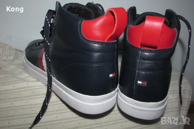 мъжки НОВИ кецове Tommy Hilfiger маратонки Hugo BOSS обувки естествена кожа маратонки сникърси Томи, снимка 9 - Кецове - 56072565