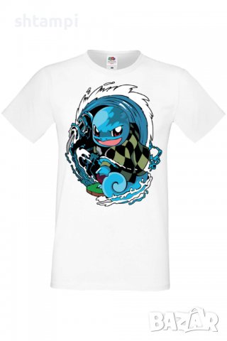 Мъжка тениска Pokemon Squirtle,Анимация,игра,Празник,Повод,, снимка 2 - Тениски - 38122350
