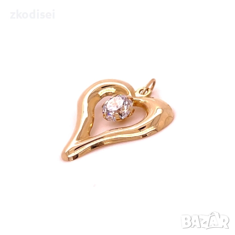 Златен медальон 1,04гр. 14кр. проба:585 модел:34412-3, снимка 2 - Колиета, медальони, синджири - 51982252