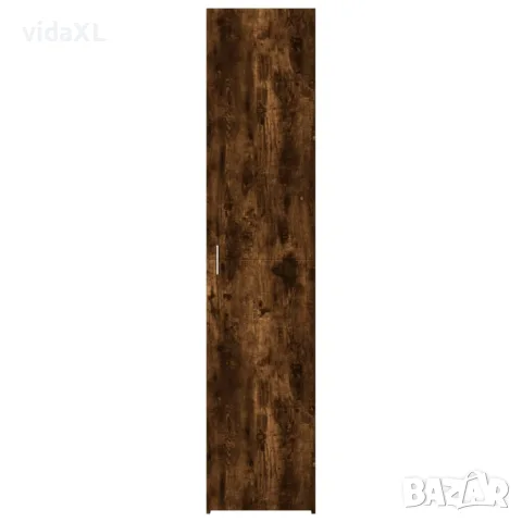 vidaXL Висок шкаф, опушен дъб, 40x42,5x185 см, инженерно дърво, снимка 3 - Бюфети - 56146871