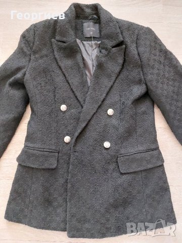 Черно сако от букле,38 номер, снимка 3 - Сака - 42572806