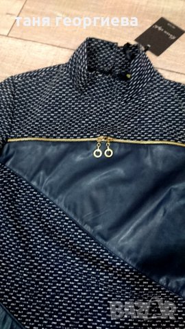 Рокля с кожен акцент , снимка 4 - Рокли - 31412129