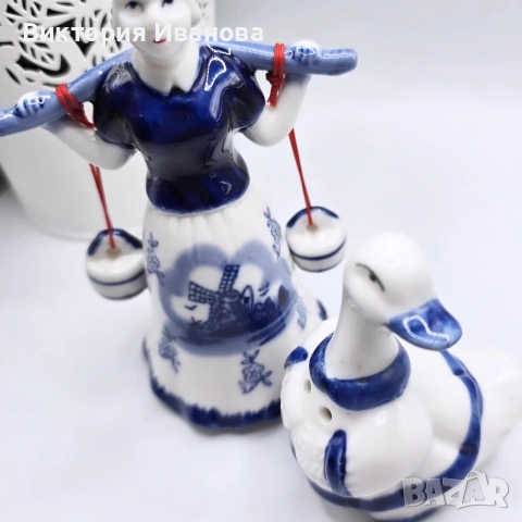 Порцеланова фигура Делфт, снимка 7 - Други ценни предмети - 54177881