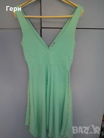 Рокля в цвят мента на Jane Norman, снимка 4 - Рокли - 51148007